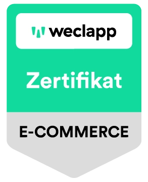 weclapp Zertifikat E-Commerce